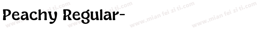 Peachy Regular字体转换